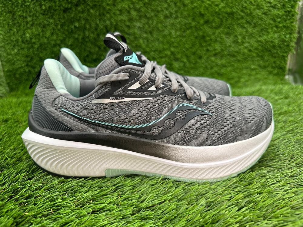 Saucony Echelon 9 S10766-20 Athletic Sneaker Women's 7 Gray Mesh Sports Running